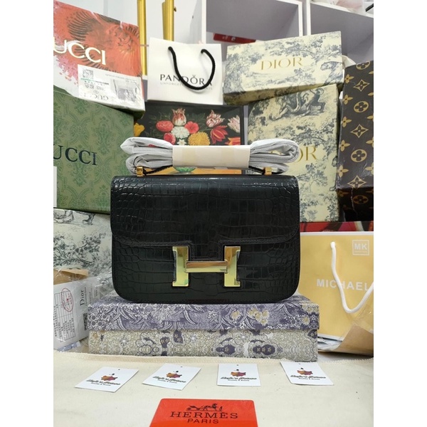 Túi Hm khoác chữ H vân bóng hàng fullbox vip sale