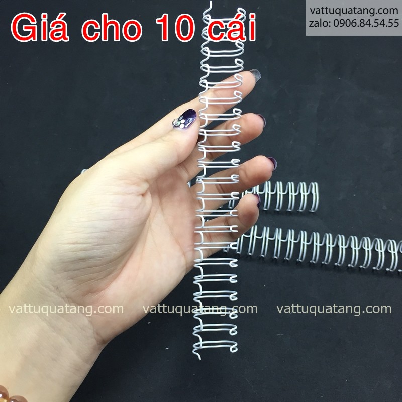 Lò xo sổ tay size gần A5 10 cái/bịch . 21 lỗ