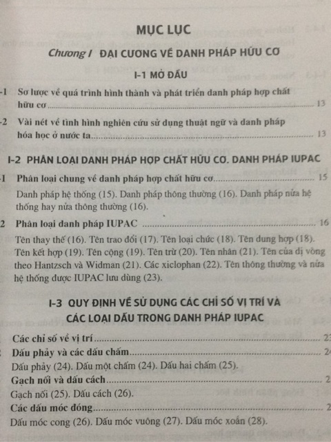 Sách - Danh pháp hợp chất Hữu Cơ