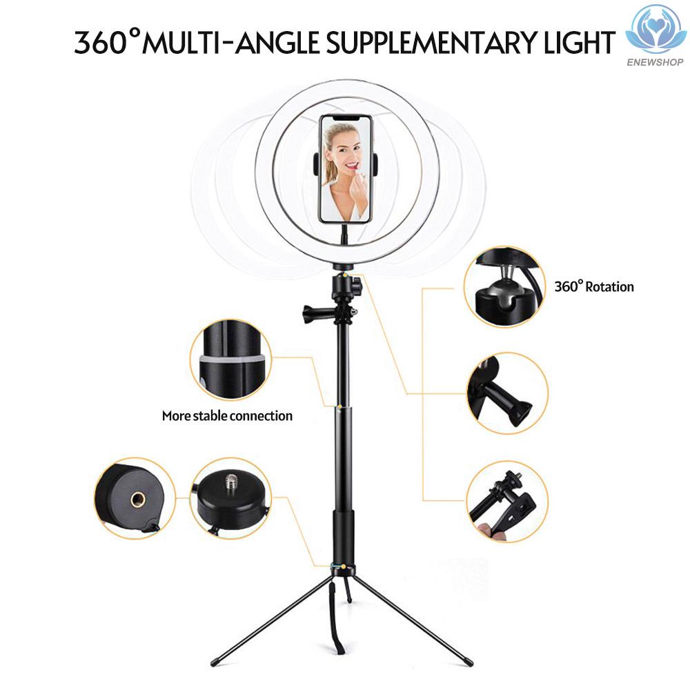 Vòng Đèn Led 20cm Kèm Giá Đỡ Điện Thoại Có Thể Gập Lại Tiện Dụng | BigBuy360 - bigbuy360.vn