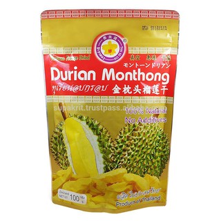 Sầu riêng sấy Thái Lan Monthong Thaiaochi ( 100g Grade A)