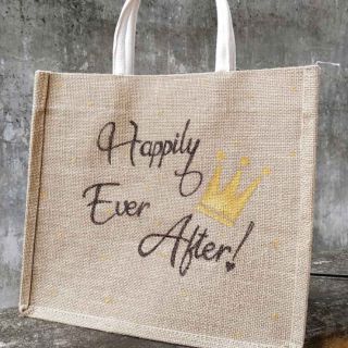Túi merci họa tiết chữ decor đơn giản