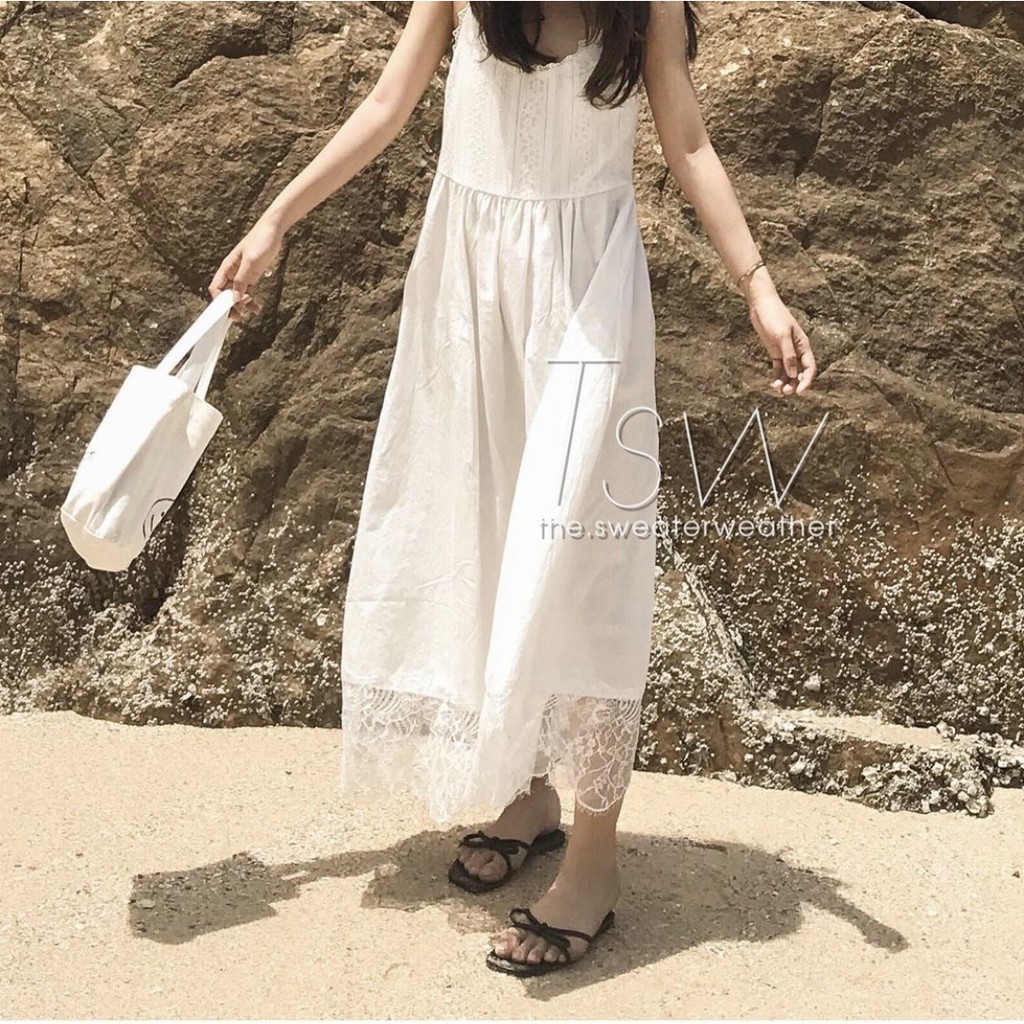 Váy Maxi 2 Dây, Đầm Maxi Đi Biển Hai Lớp Hở Lưng, Form Rộng Che Khuyết Điểm Cơ Thể