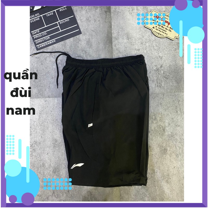 Quần đùi nam thể thao gió co dãn ép logo cao cấp xin mặc đi chơi, tập gym thể thao mát hot nhất mùa hè ( hình ảnh thật)