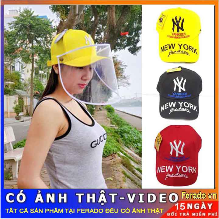 Mũ chống dịch - Có Đính Cài Kính Bảo Hộ