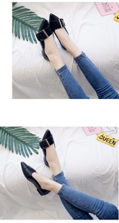 Giày bệt phối khoá