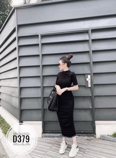Bigsize Đầm thun body D379