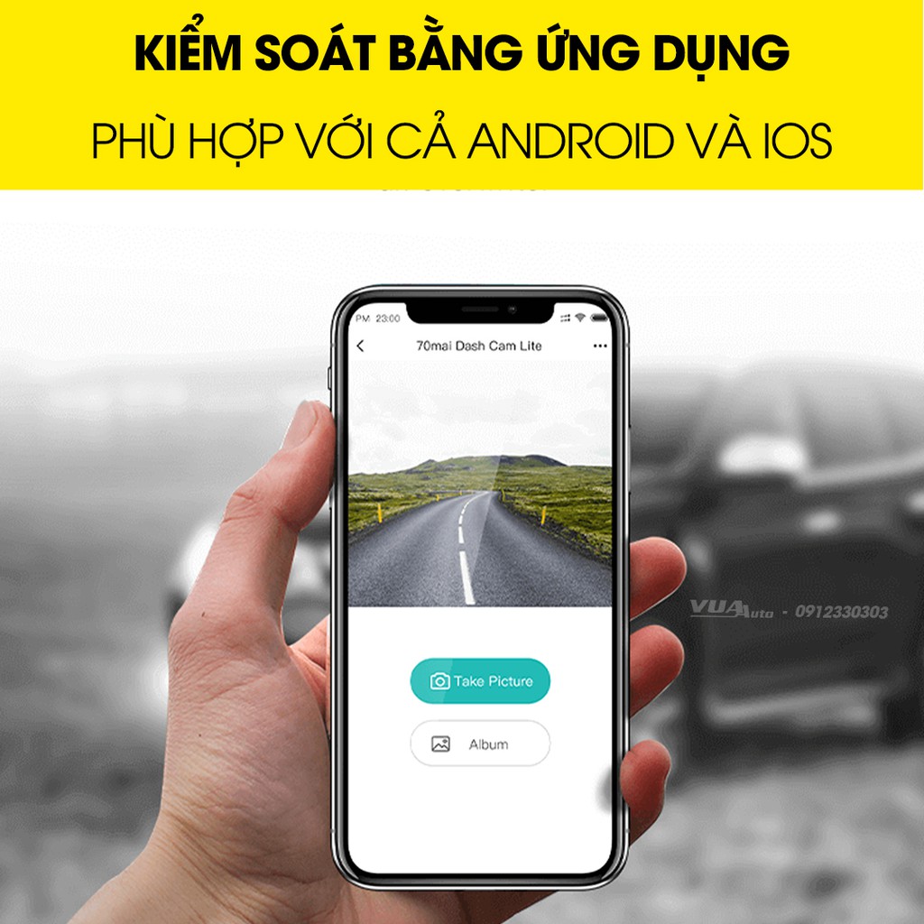 Camera hành trình ô tô Xiaomi 70mai Lite Dash Cam, camera ghi hình ngày đêm sắc nét Full HD, nhỏ gọn sang trọng | BigBuy360 - bigbuy360.vn