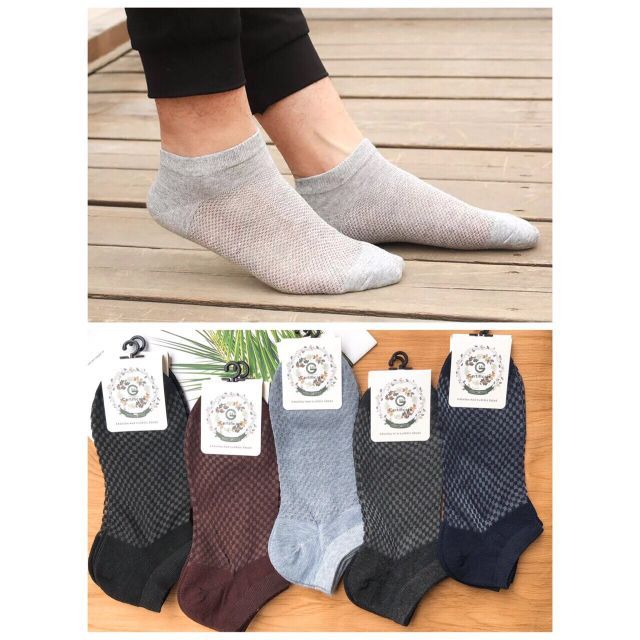 Sỉ lố 10 đôi tất lưới thông hơi nam