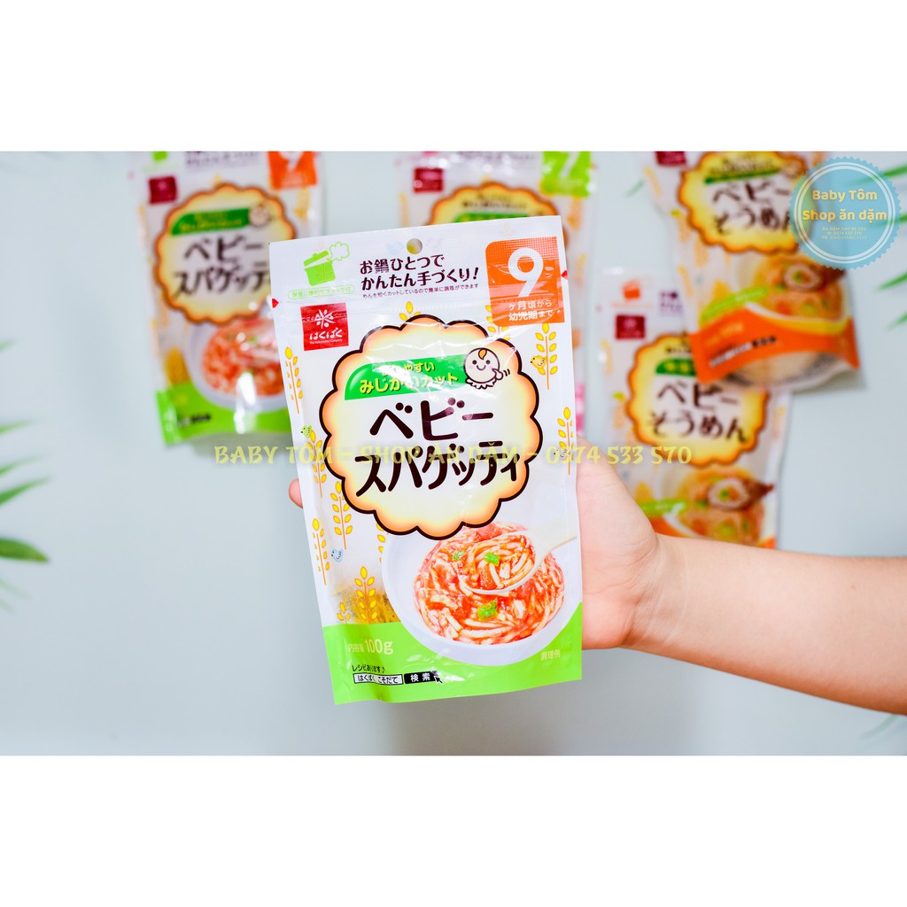 Mì tách muối Hakubaku cho bé ăn dặm NPP Baby Tôm