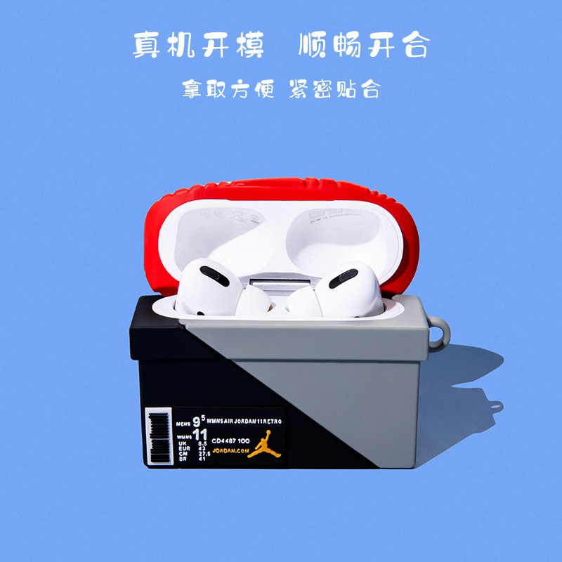 [HOT] Ốp Airpod 1/2/Pro Hình Giày Sneaker AJ - Chất Liệu Silicon Chống Bám Bẩn