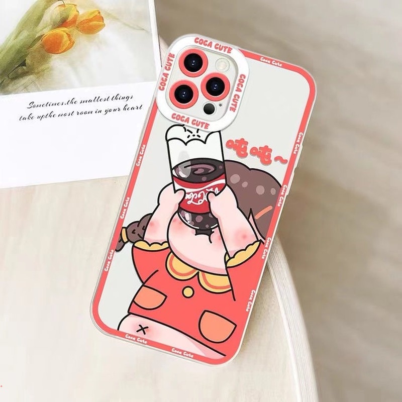 Ốp Điện Thoại Silicon Mềm Trong Suốt Họa Tiết Hoạt Hình Dễ Thương Cho Iphone 13 12 11 Pro MAX X XS MAX XR 6 7 8 Plus