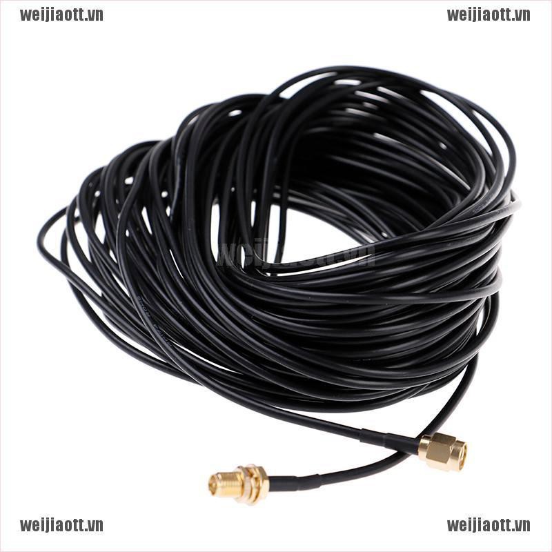 Dây cáp mở rộng ăng-ten WiFi đinh tuyến 20m RG174 RP-SMA