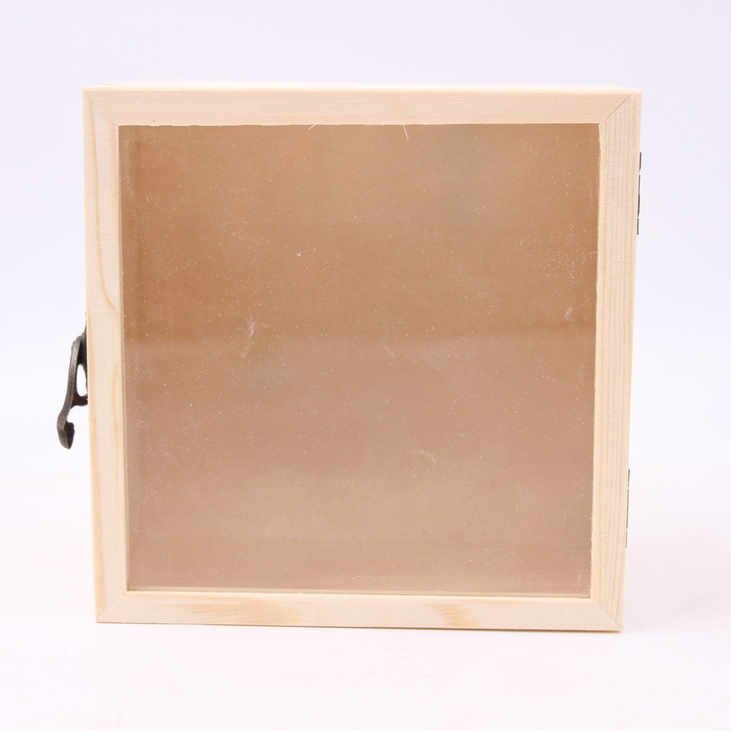 Hộp gỗ thông sấy, hộp đựng quà 20x20x8.5cm