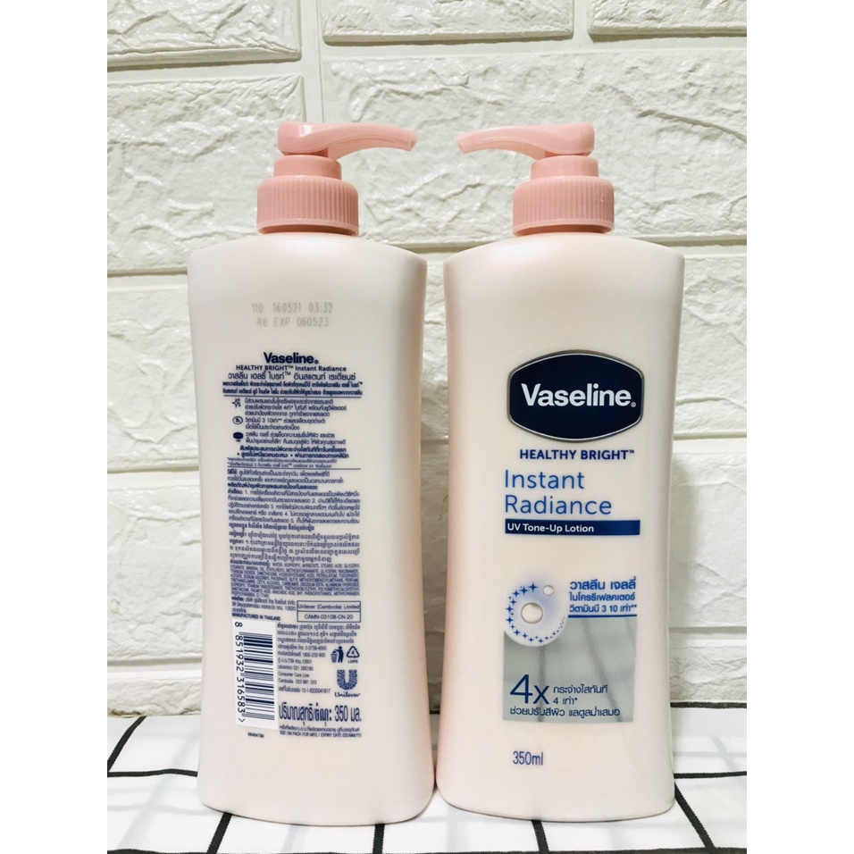 Sữa Dưỡng Thể Trắng Hồng Vaseline UV Lightening 4X/10X Thái Lan (350ml-570ml)