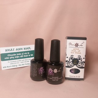 Base top gelish cứng móng đen hàng chính hãng.