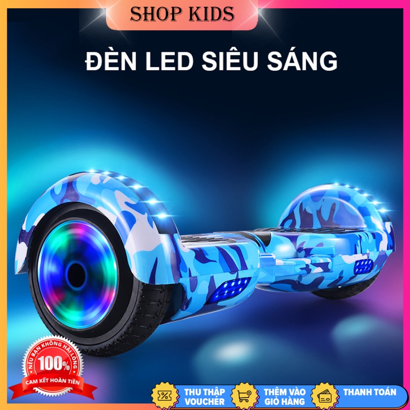 Xe điện cân bằng 2 bánh Smart Balance 6.5 inch hàng NEW 100% Tặng tay cầm , đồ bảo hộ , sạc nhanh BẢO HÀNH 12 THÁNG