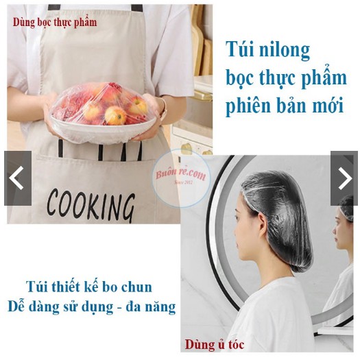 Túi 100 màng bọc thực phẩm nilong co giãn phiên bản mới