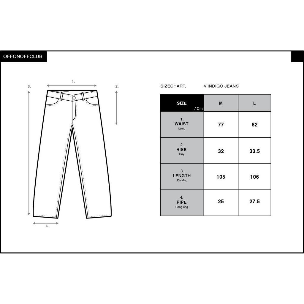 Quần jean dài INDIGO JEANS / BLACK