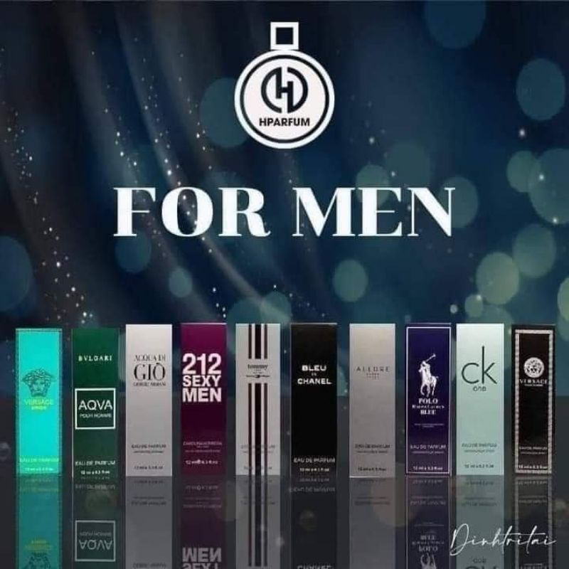 10 mùi Tinh dầu nước hoa , Nước hoa nam , 212 sexy men, VersaceEross,  Nước hoa mini Pháp Hparfum 12ml nước hoa chai lăn | BigBuy360 - bigbuy360.vn
