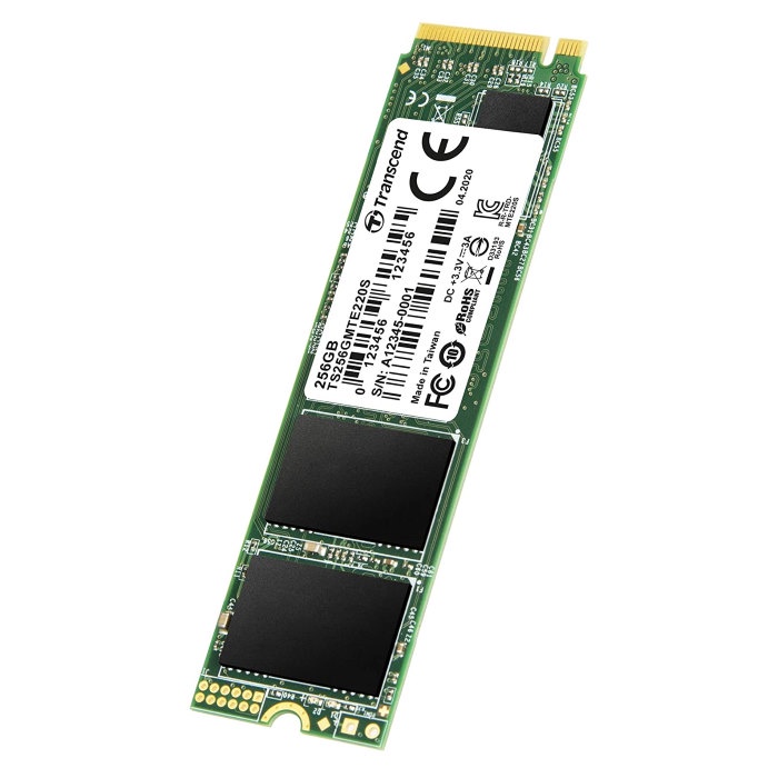 Transcend 220S M.2 NVMe PCIe SSD 256GB, hoạt động bền bỉ với tốc độ cao