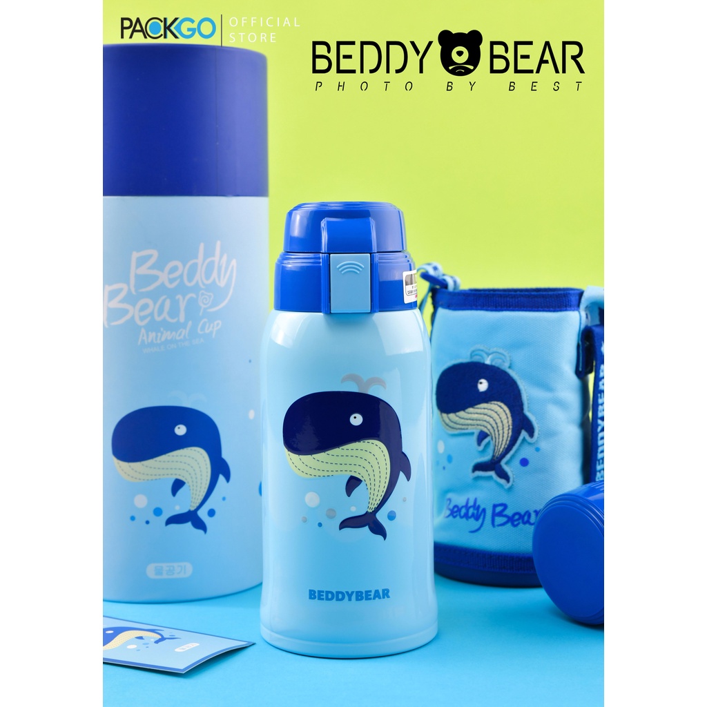 Bình giữ nhiệt cho Bé Trai hoặc Gái - Chính hãng 100% Beddy Bear - Dung tích 600 ml - Phù hợp Bé từ 2 tuổi trở