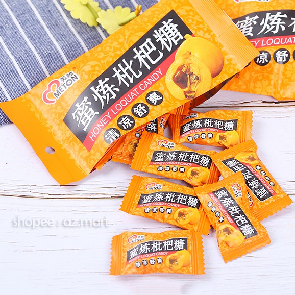 Kẹo Ngậm Meton Tinh Chất Mật Ong Và Trái Biwa Nhật
