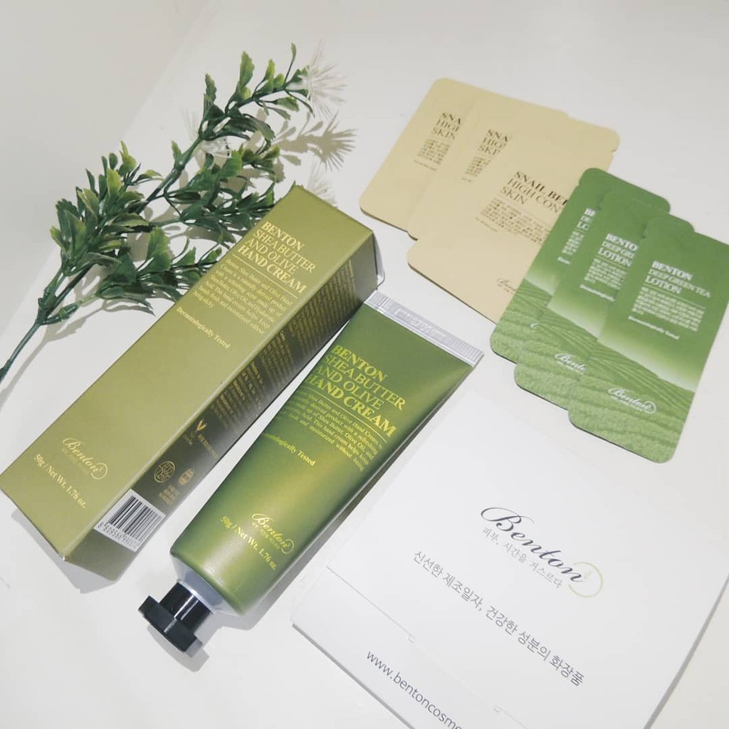 [30/06/2021]Kem dưỡng da tay từ bơ hạt mỡ và oliu Benton Shea Butter and Olive Hand Cream 50g | BigBuy360 - bigbuy360.vn