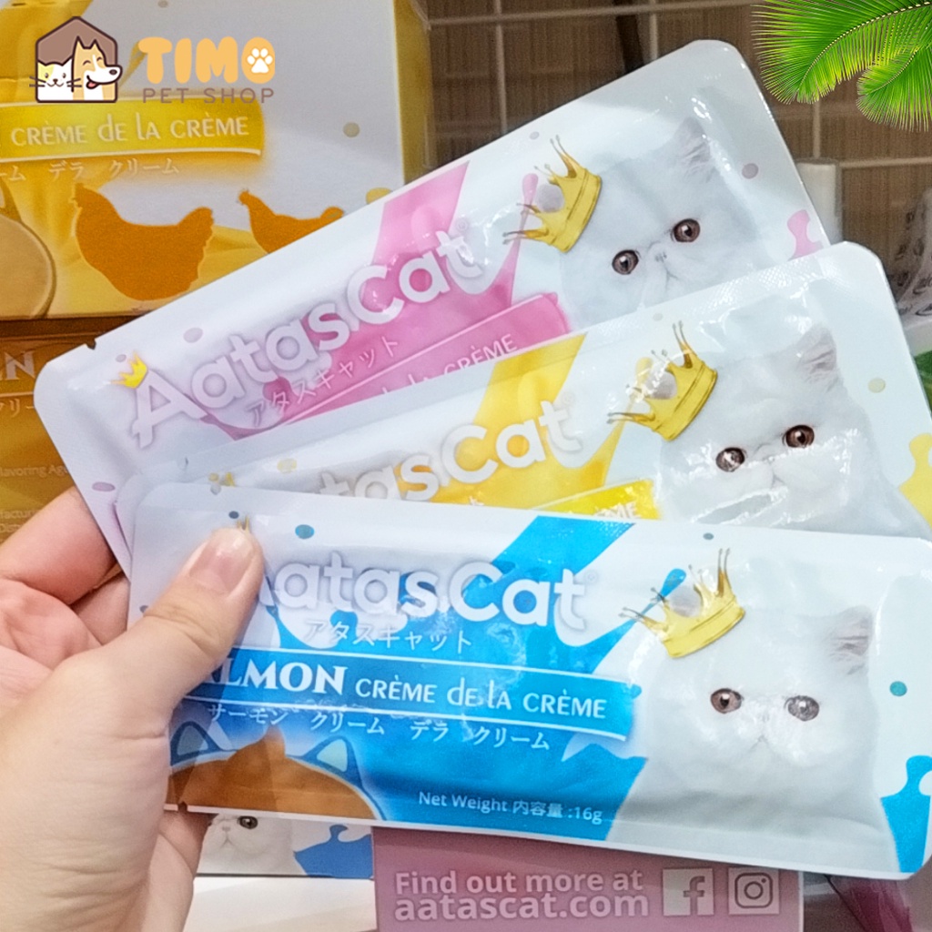 Súp Thưởng Aatas Cat Cho Mèo - Nhập Khẩu Thái Lan Chất Lượng Cao (Gói 16g)