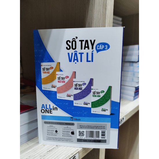Sách - Combo Sổ tay kiến thức môn Toán Lý Hóa cấp 3 - All in one Tặng Kèm Bookmark