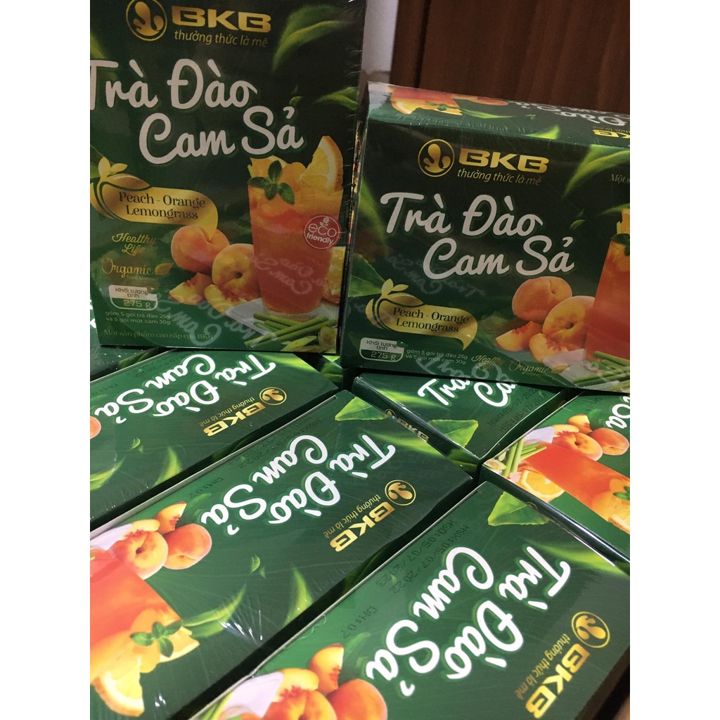 Trà đào cam sả BKB siêu tiện dụng 275g pha được 5 cốc