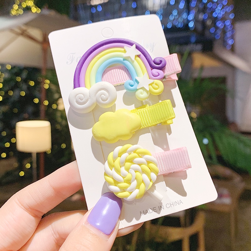 Kẹp Tóc Thiết Kế Mới Thời Trang Theo Phong Cách Hàn Quốc Cho Bé