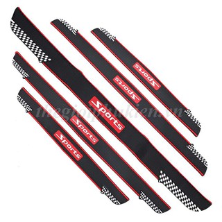 Bộ 5 nẹp cao su Sport chống trầy bậc bước chân ngoài, bậc cốp ngoài Ô tô, Xe hơi đa năng