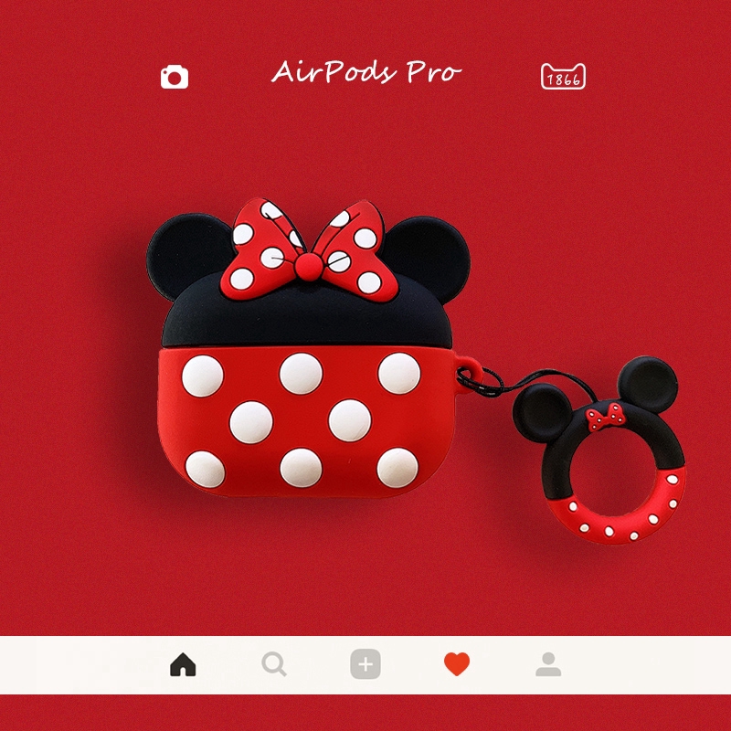 Vỏ bảo vệ hộp sạc tai nghe AirPods pro 3 inPods pro bằng silicon họa tiết hoạt hình Disney dễ thương | BigBuy360 - bigbuy360.vn
