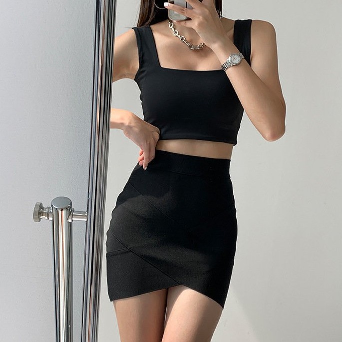 Áo hai dây COZOK cổ vuông thiết kế quyến rũ cho nữ