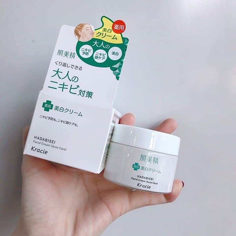 [Chuẩn Auth] Kem trị và ngăn ngừa mụn trứng cá Kracie Hadabisei Faciacl Cream Japan*