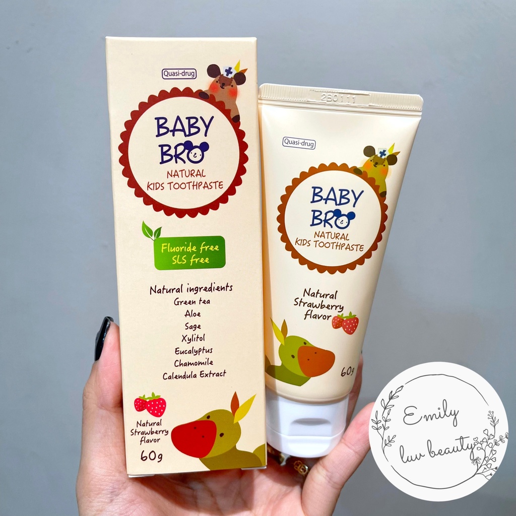 Kem Đánh Răng Vị Trái Cây / Gạc Rơ Lưỡi cho bé cưng Baby Bro Hàn Quốc