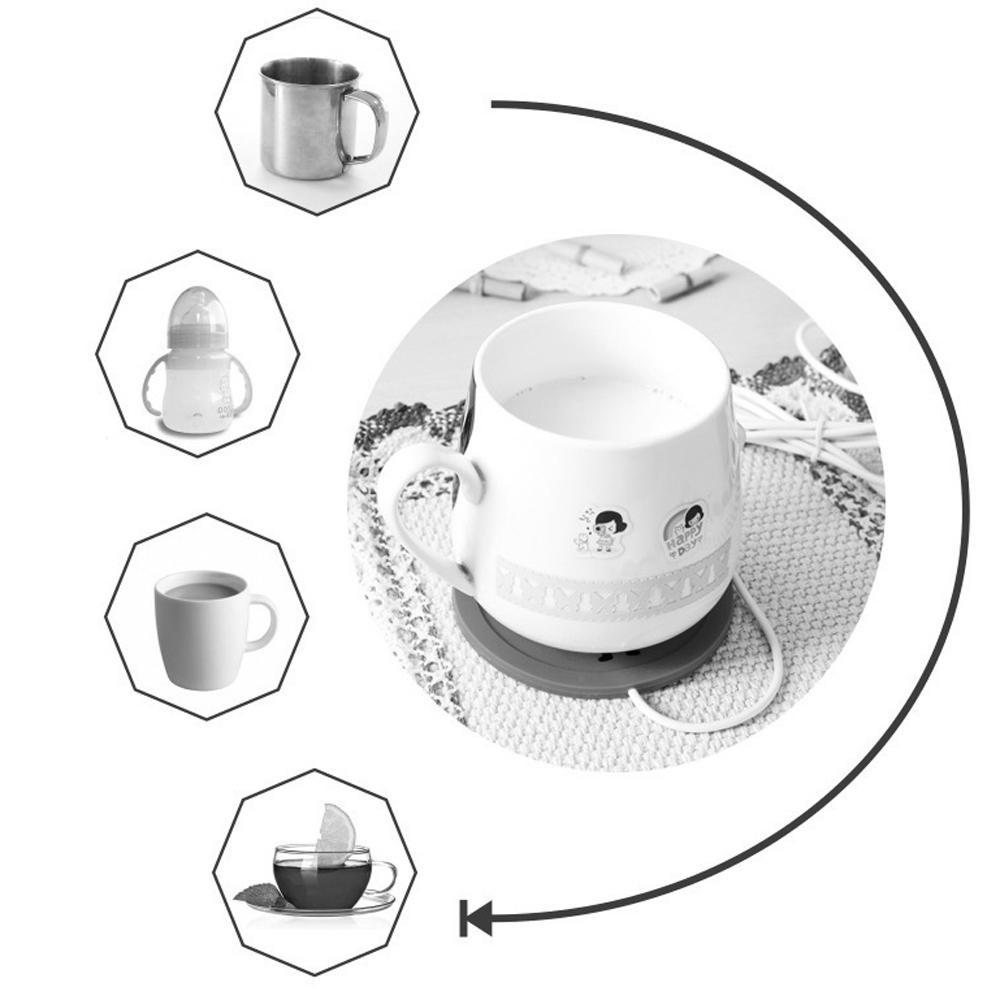 Đế Hâm Nóng Cốc Nước Bằng Silicon Họa Tiết Hoạt Hình Dễ Thương Tiện Dụng