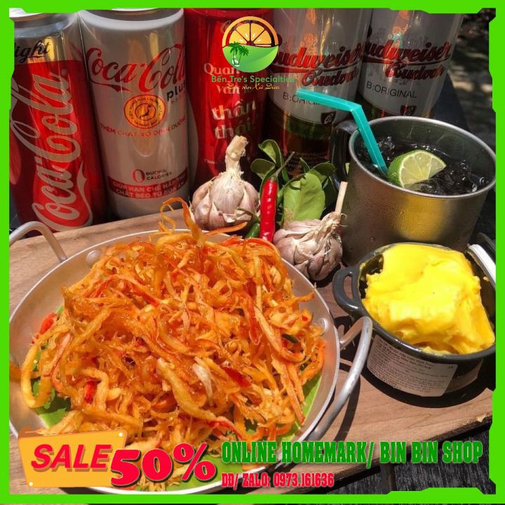 Mực sợi mix 3 vị, mực hấp dừa + mực bơ tỏi + mực tomyum  🦑🐙🦑mua 1 được 3 nhé 🦑🐙🦑  hủ 300g- BEN TRE SPECIALTIES | BigBuy360 - bigbuy360.vn