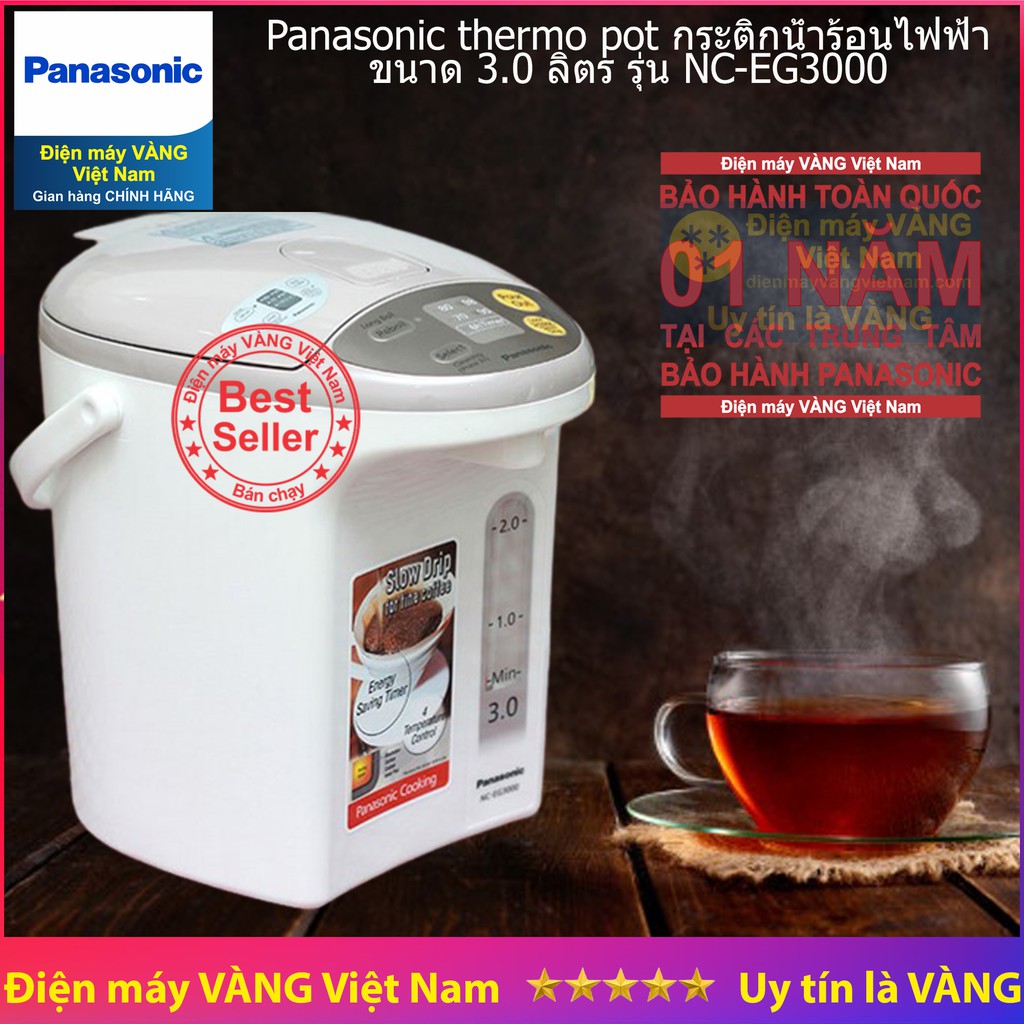 Phích thủy điện Panasonic NC-EG3000CSY dung tích 3L NC-EG3000