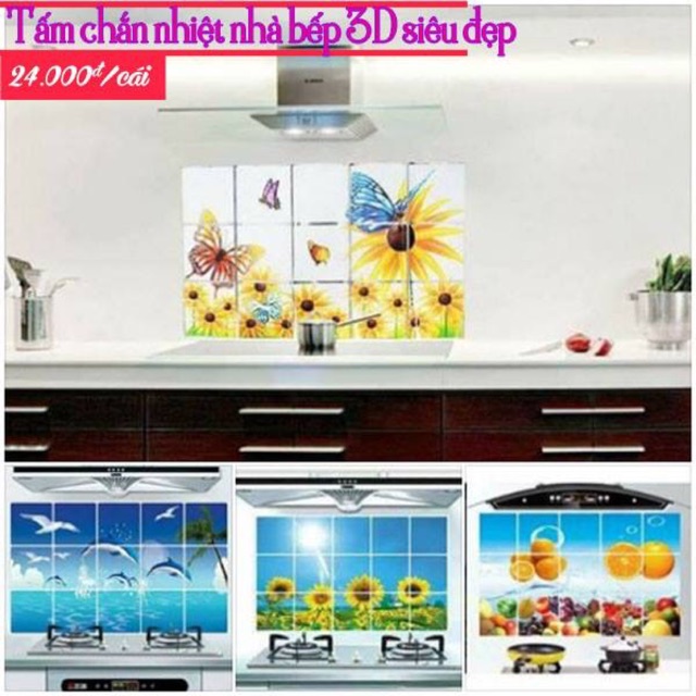 Tranh dán bếp 3d