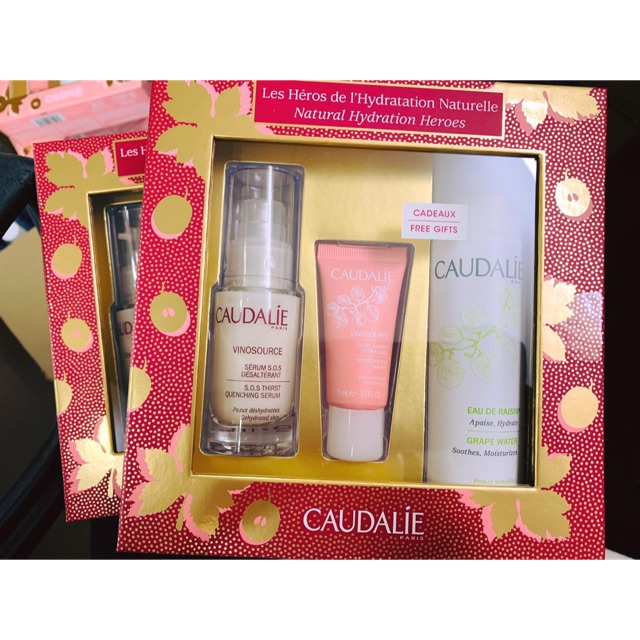 Set dưỡng da Caudalie natural hydration heroes