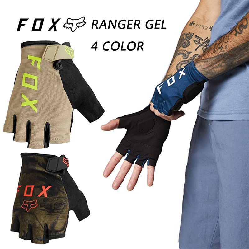 Găng Tay Nửa Ngón Chống Trượt FOX 2022 4 Màu Cho Xe Đạp Địa Hình MTB Chất Lượng Cao
