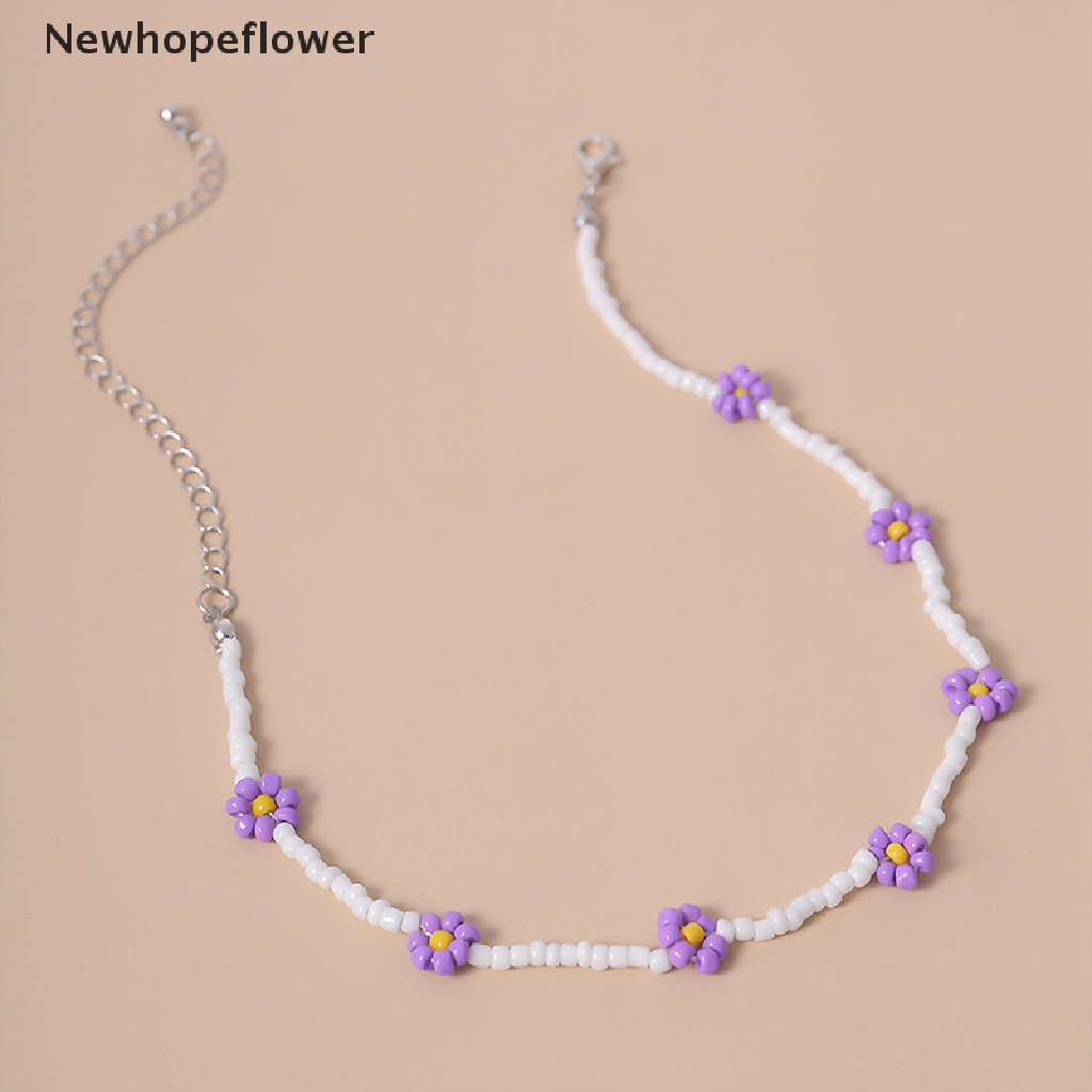(NFPH) Vòng Cổ choker Mặt Hoa Cúc Handmade Phong Cách Bohemian Cho Nữ