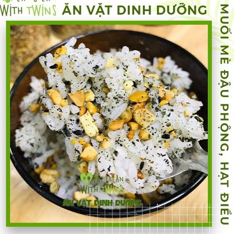 Muối Mè Đậu phộng Hạt Điều, Hạnh Nhân ăn chay , ăn kiêng - Thực dưỡng Ngon Bổ Cho Cả Gia Đình 250g -500g