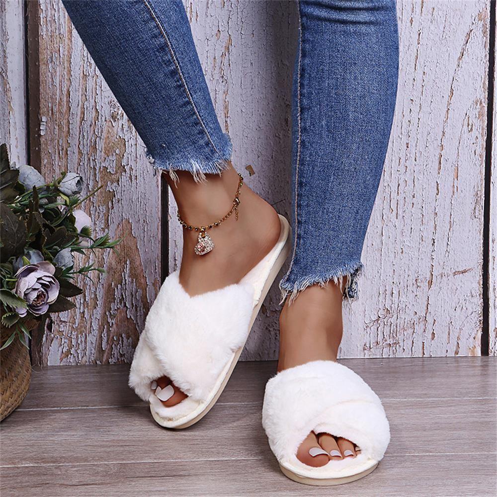 .Dép Đế Bằng Quai Chéo Thiết Kế Thoải Mái Cho Nữ