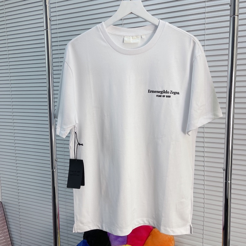⚡️[Nomar Quality] - Áo Tee FOG FEAR OF GOD x Z.E.G.N.A in White, Áo thun FOG