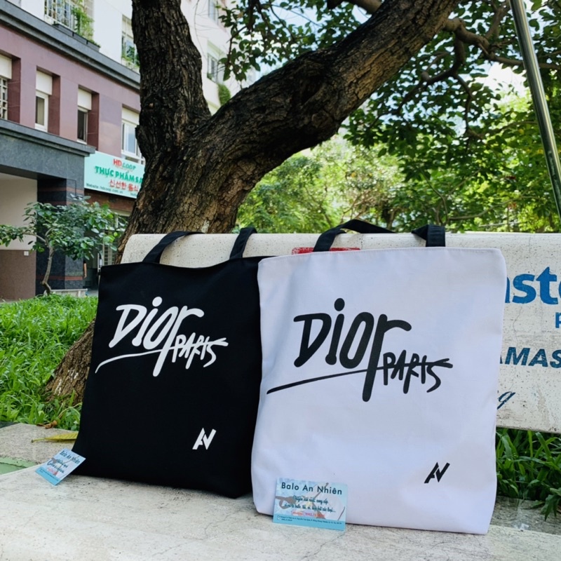 [Ảnh, Video Thật] Túi Tote Đeo Vai Vải Canvas 100% Cotton Mềm Mịn - CÔ GÁI