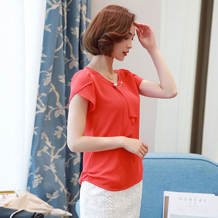 Áo kiểu phổi nơ duyên dáng Ai-003i