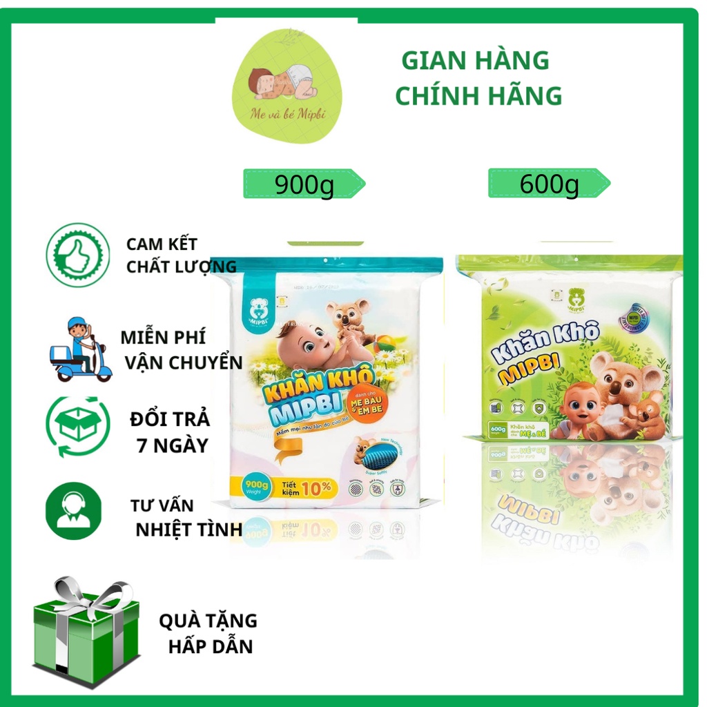 Khăn khô đa năng mipbi ⚡𝐅𝐑𝐄𝐄𝐒𝐇𝐈𝐏⚡ dành cho mẹ và bé. Khăn vải khô đa năng từ vải không dệt